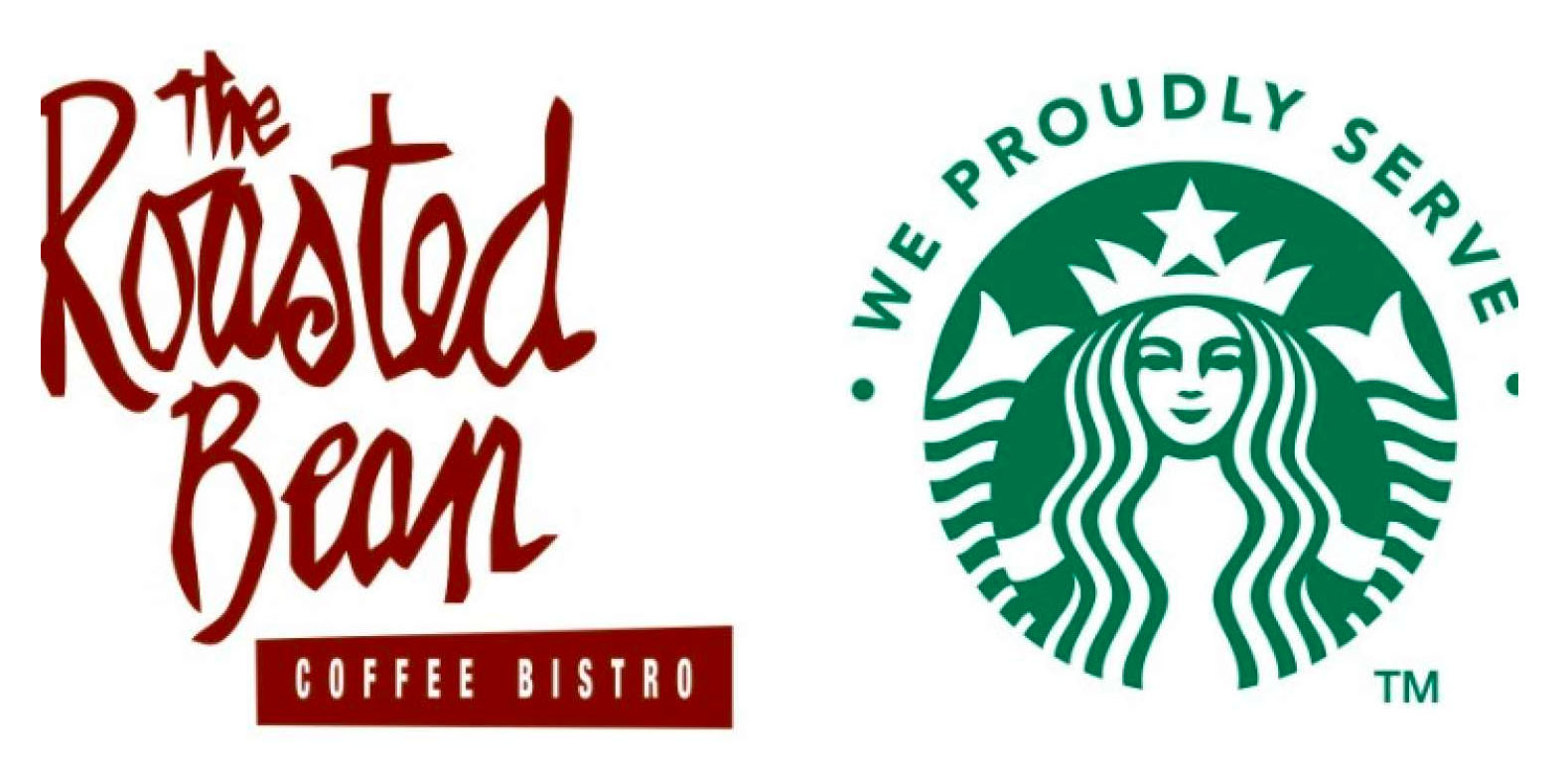 We proudly serve Starbucks at The Roasted Bean.